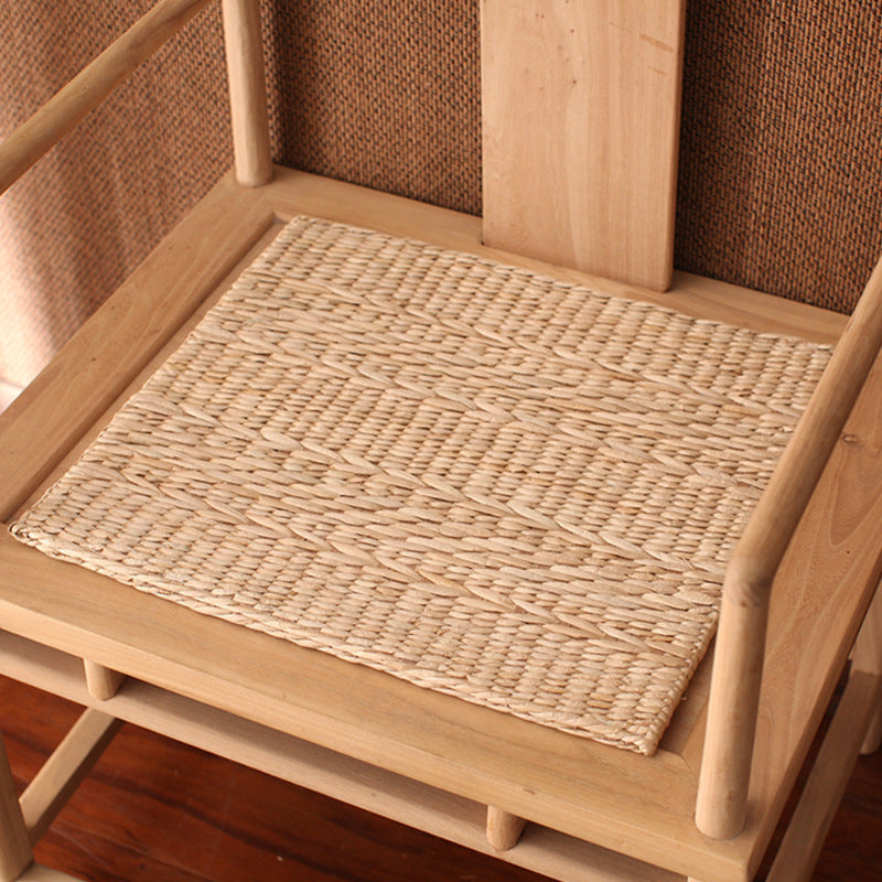 Handmade Cushion Straw Woven Futon Cushion