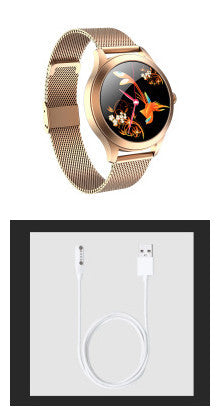 Chivo KW10 Pro Women's Smartwatch - Elegant Fitness Tracker with Steel Strap & Health Monitoring