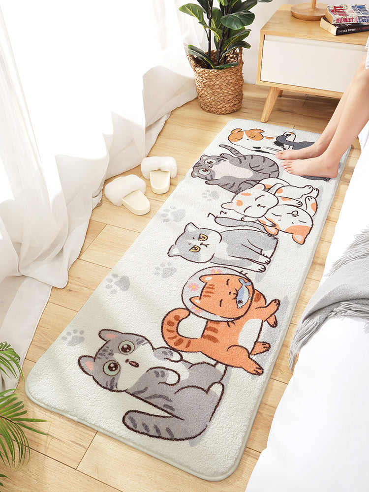 Bedroom Home Living Room Cushion Carpet Plush Floor Mat Under Bed