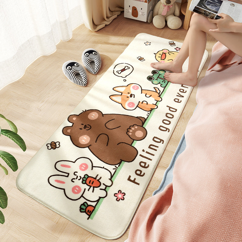 Bedroom Home Living Room Cushion Carpet Plush Floor Mat Under Bed