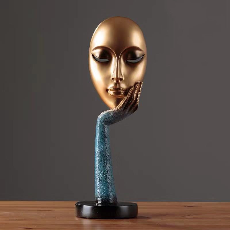 Premium European Abstract Resin Sculpture - Living Room Home Craft Decoration