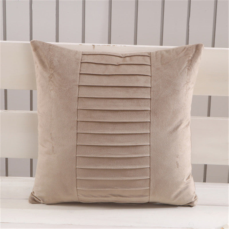 Fabric Backrest Chair Cushion Nordic Cushion Solid Color Pillowcase