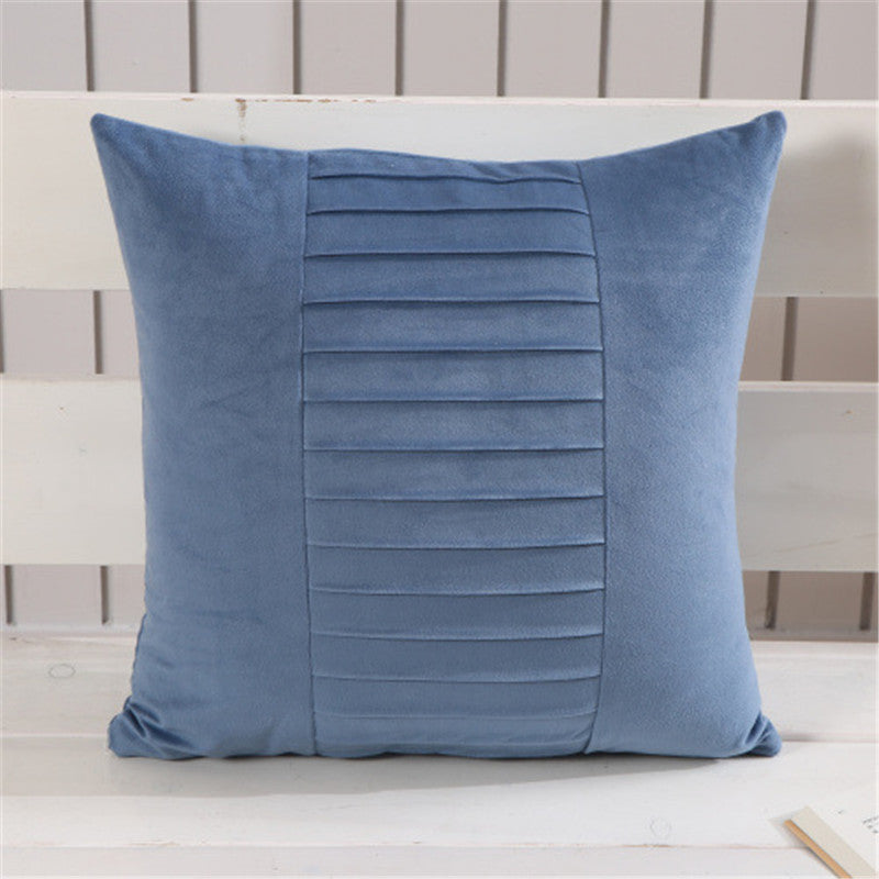 Fabric Backrest Chair Cushion Nordic Cushion Solid Color Pillowcase