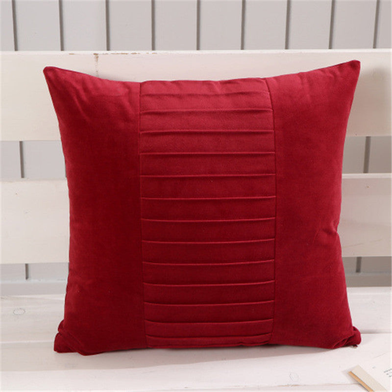 Fabric Backrest Chair Cushion Nordic Cushion Solid Color Pillowcase