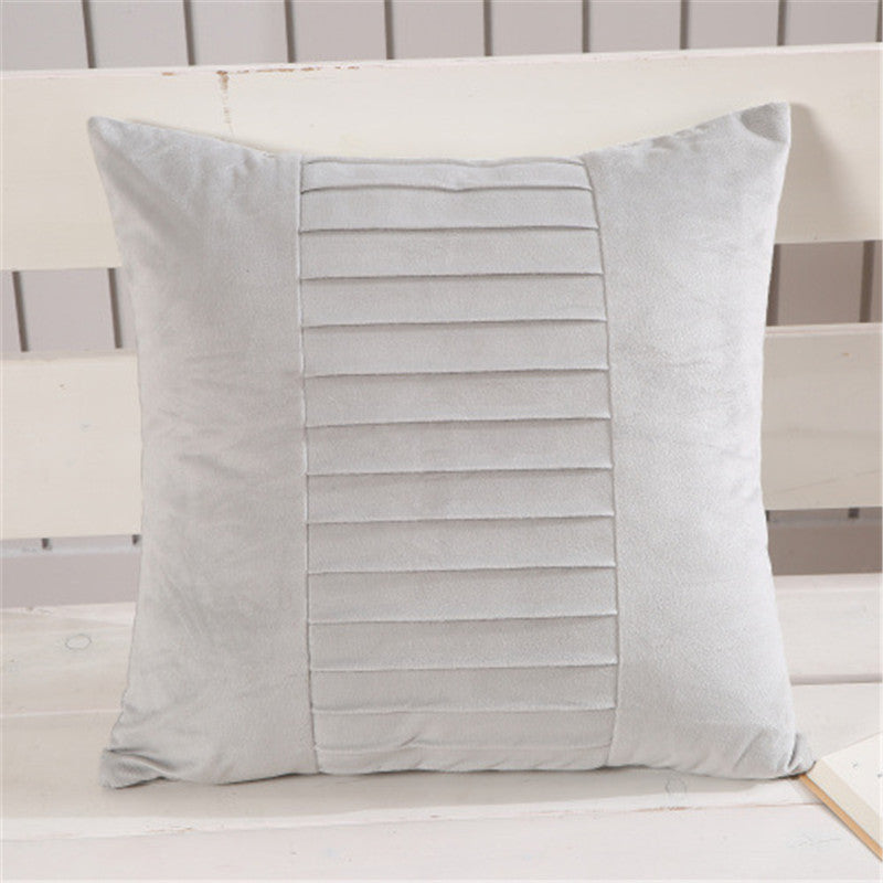 Fabric Backrest Chair Cushion Nordic Cushion Solid Color Pillowcase