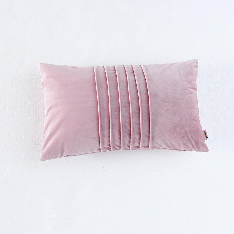Crepe Organ Hugging Pillow Case Solid Color Holland Velvet Sofa Cushion Pillow