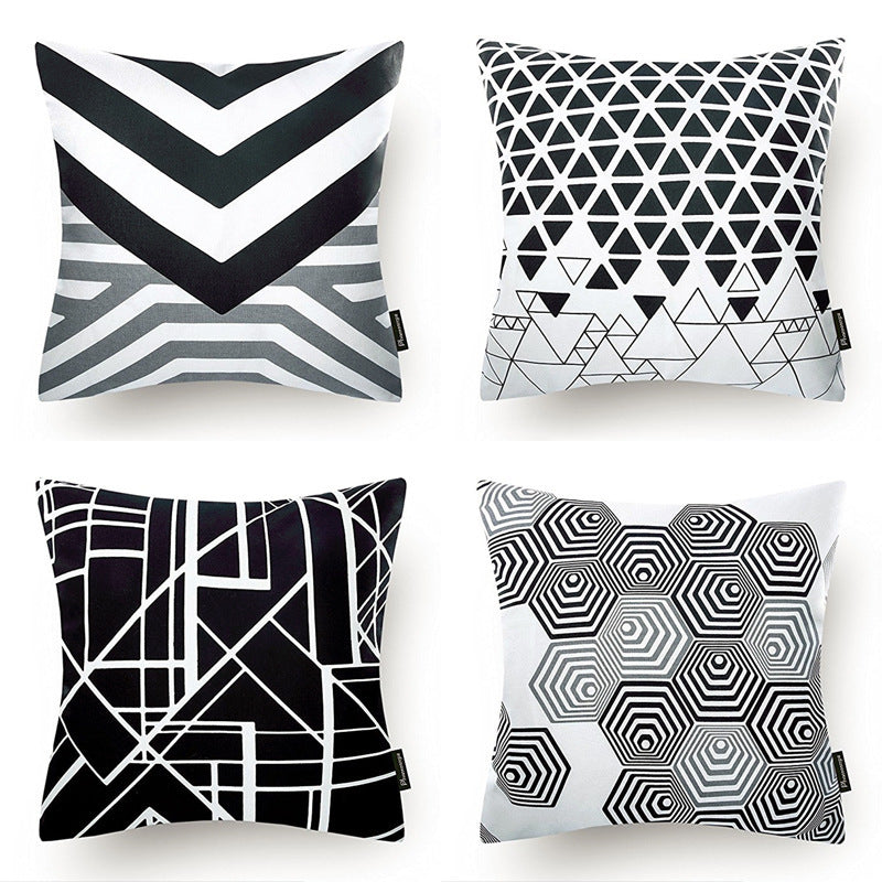 Household Geometric Super Soft Pillowcase Cushion Cover