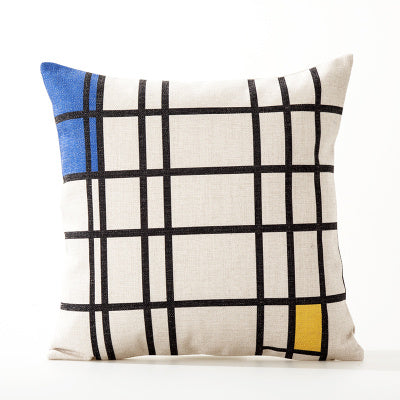 Office cushion pillowcases, car sofa cushion pillowcases, thick cotton and linen pillowcases