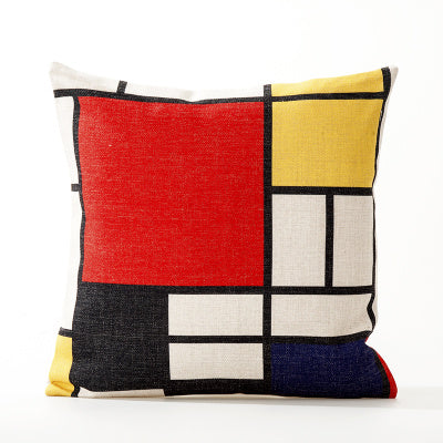 Office cushion pillowcases, car sofa cushion pillowcases, thick cotton and linen pillowcases