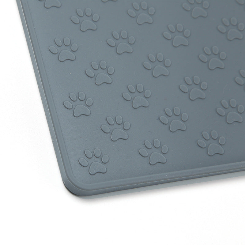 Waterproof Silicone Pet Mat - Easy Clean Dog and Cat Food Placemat for Bowls