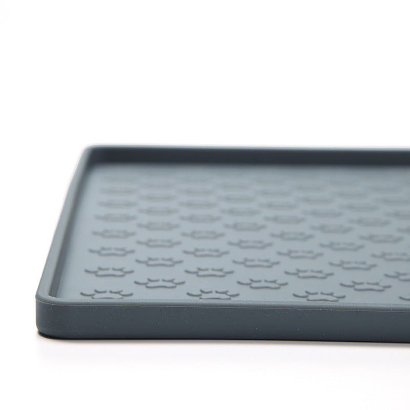 Waterproof Silicone Pet Mat - Easy Clean Dog and Cat Food Placemat for Bowls