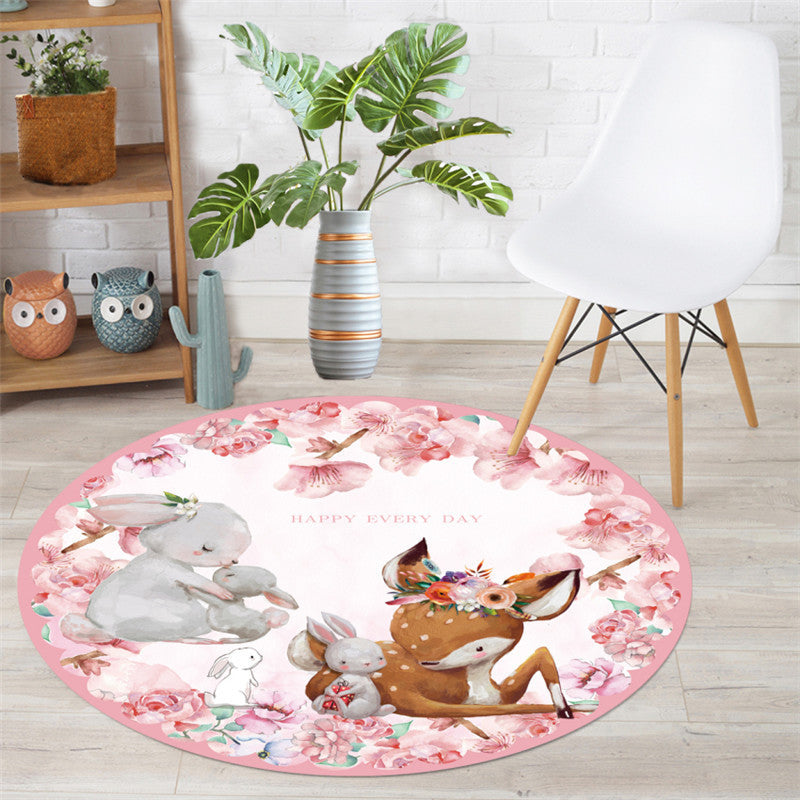 Floor Mat Cartoon Children Bedroom Bedside Blanket Hanging Basket Hanging Chair Cushion