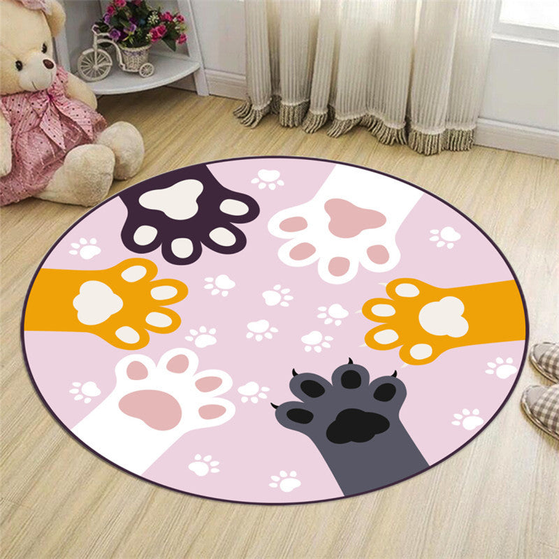 Floor Mat Cartoon Children Bedroom Bedside Blanket Hanging Basket Hanging Chair Cushion