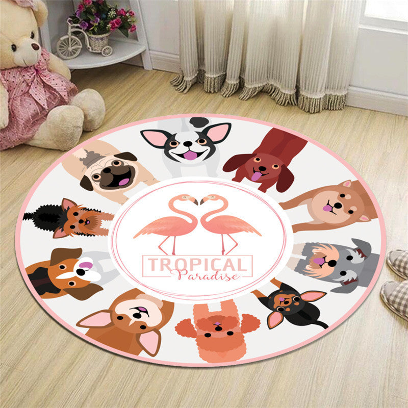 Floor Mat Cartoon Children Bedroom Bedside Blanket Hanging Basket Hanging Chair Cushion