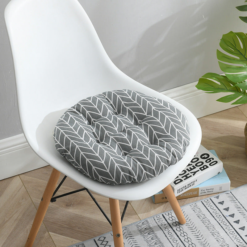 Hot Sale In Autumn And Winter Thick Cotton And Linen Round Cushion Nordic Home Chair Cushion Office Student Tatami Cushion