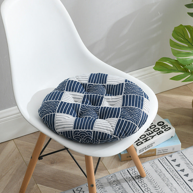 Hot Sale In Autumn And Winter Thick Cotton And Linen Round Cushion Nordic Home Chair Cushion Office Student Tatami Cushion