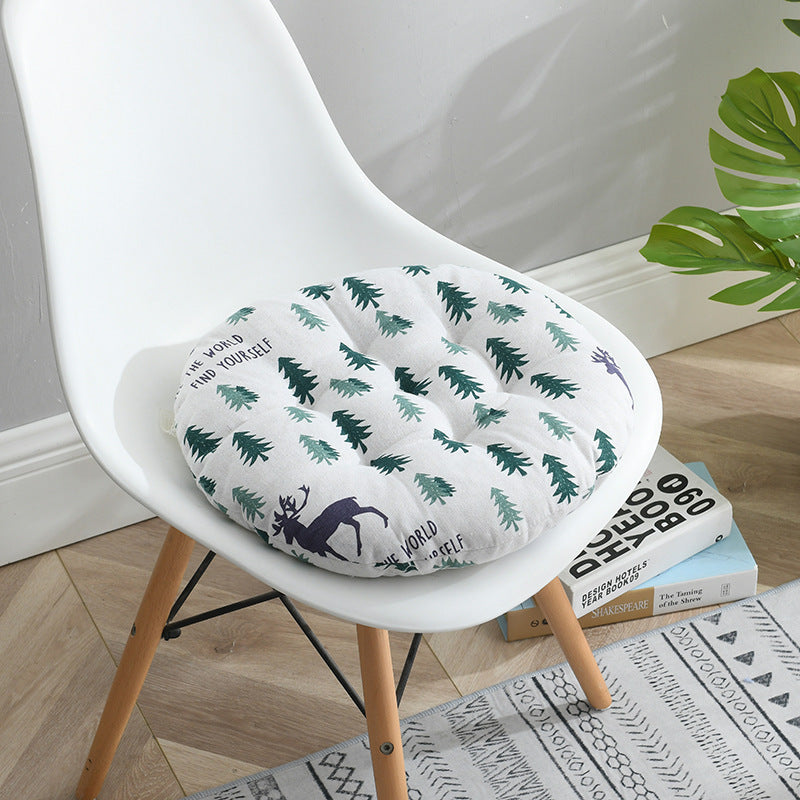 Hot Sale In Autumn And Winter Thick Cotton And Linen Round Cushion Nordic Home Chair Cushion Office Student Tatami Cushion