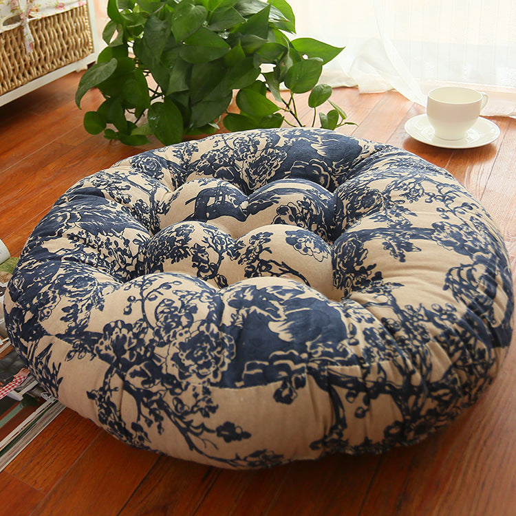 Cotton Linen Round Cushion Chair Cushion Fat Cushion