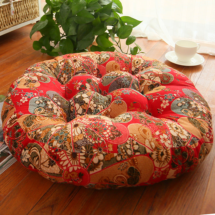 Cotton Linen Round Cushion Chair Cushion Fat Cushion