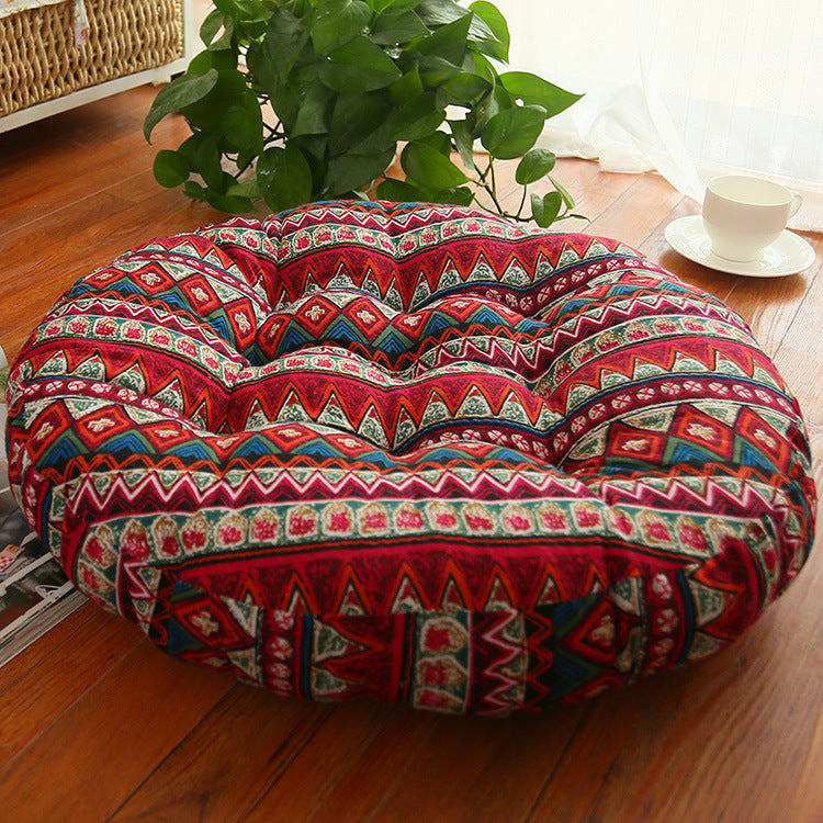 Cotton Linen Round Cushion Chair Cushion Fat Cushion