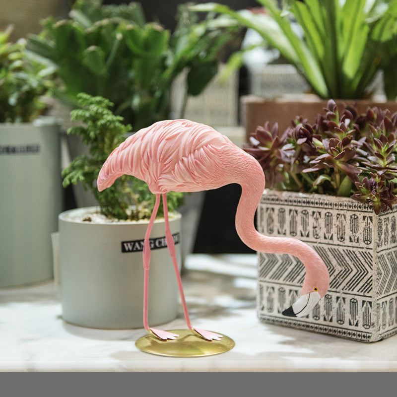 Premium Flamingo Decoration Crafts - Modern Living Room Soft Decoration
