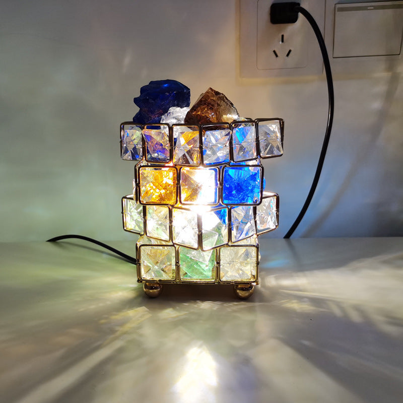 Cute Mini Creative European Table Lamp - Modern LED Crystal Bedroom Night Light Room Decor