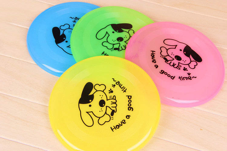 Silicone Flying Disc Dog Toy - Durable Chew Resistant Frisbee for Training & Interactive Play