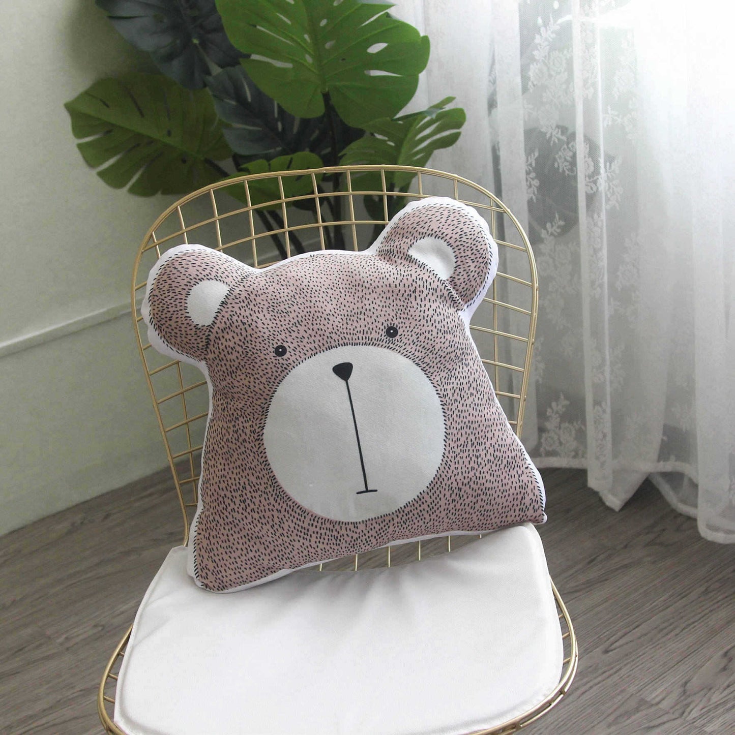 Forest Animal Pillow Sofa Bedroom Cushion