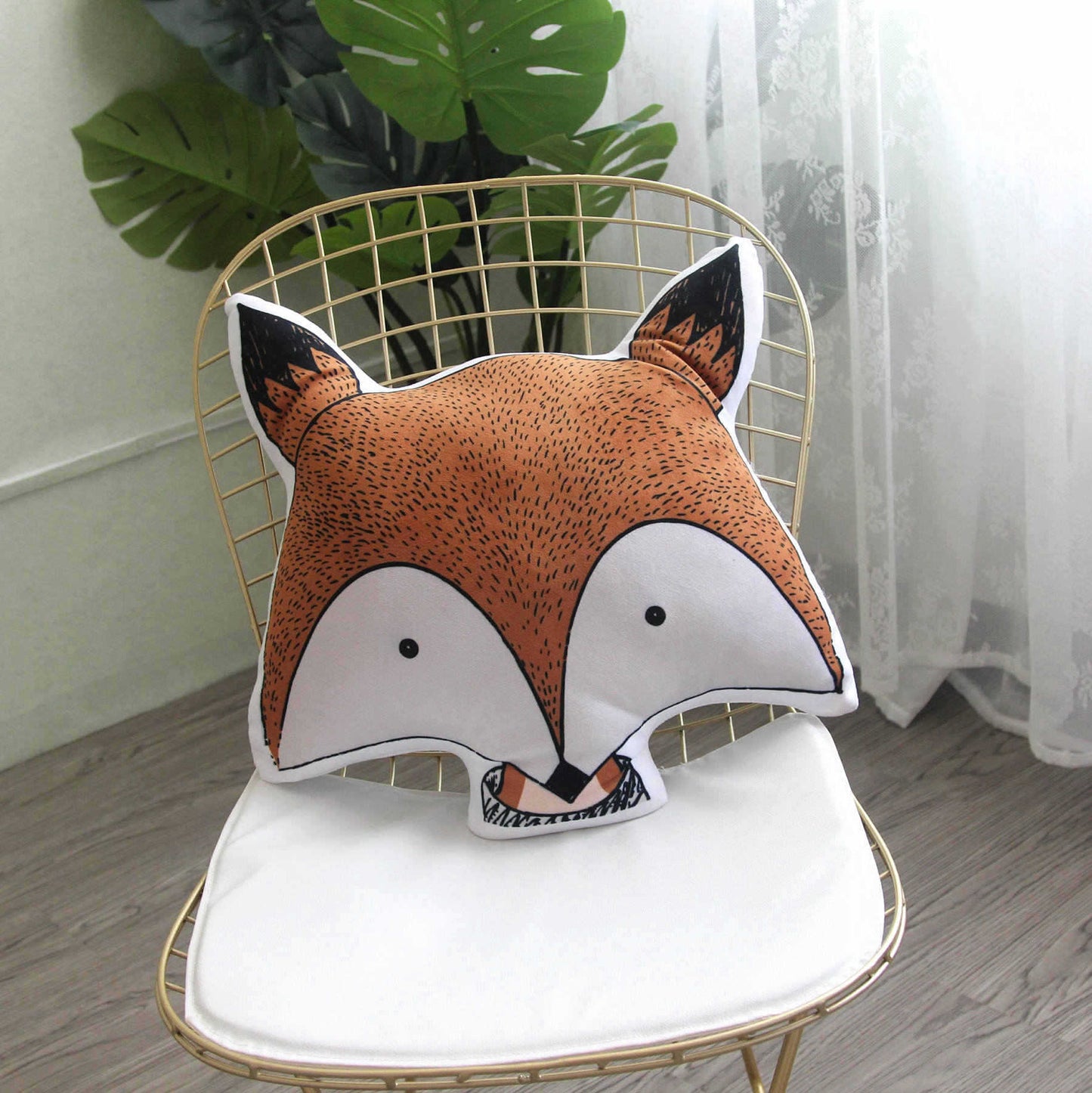 Forest Animal Pillow Sofa Bedroom Cushion