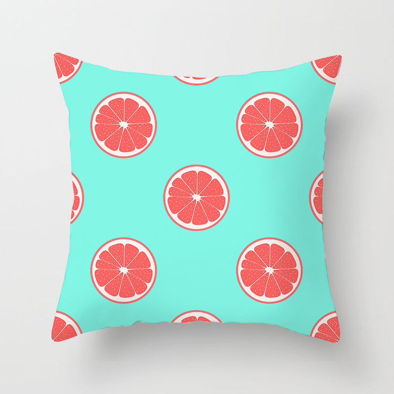 Summer Fruit Hug Pillowcase - Colorful Home Sofa Cushion Pillow Cover with Fresh Design