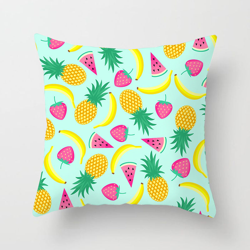 Summer Fruit Hug Pillowcase - Colorful Home Sofa Cushion Pillow Cover with Fresh Design
