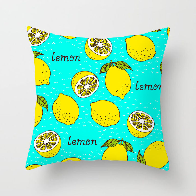 Summer Fruit Hug Pillowcase - Colorful Home Sofa Cushion Pillow Cover with Fresh Design