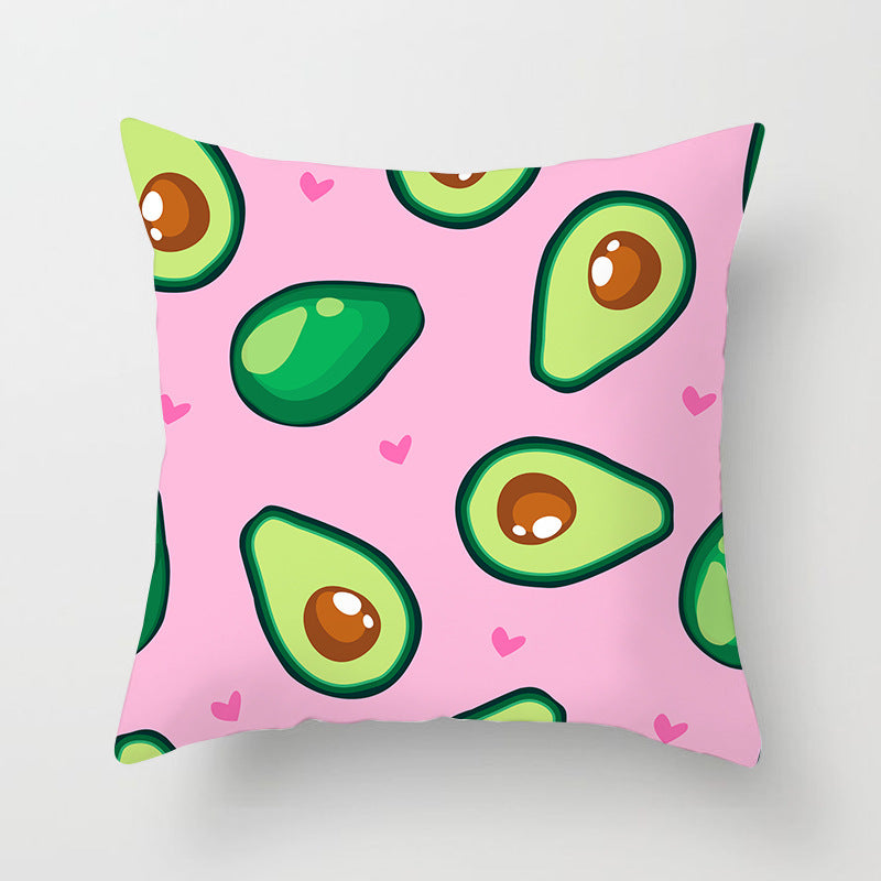 Summer Fruit Hug Pillowcase - Colorful Home Sofa Cushion Pillow Cover with Fresh Design