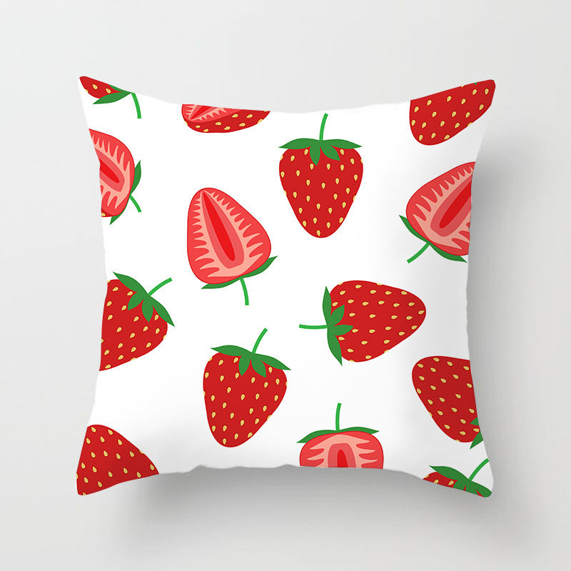 Summer Fruit Hug Pillowcase - Colorful Home Sofa Cushion Pillow Cover with Fresh Design