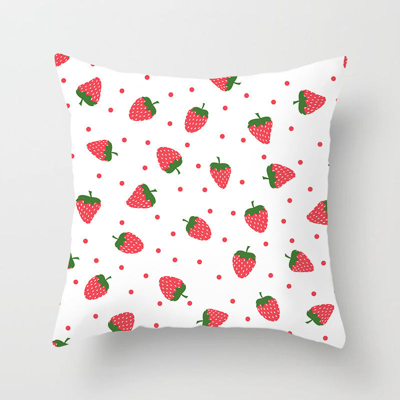 Summer Fruit Hug Pillowcase - Colorful Home Sofa Cushion Pillow Cover with Fresh Design