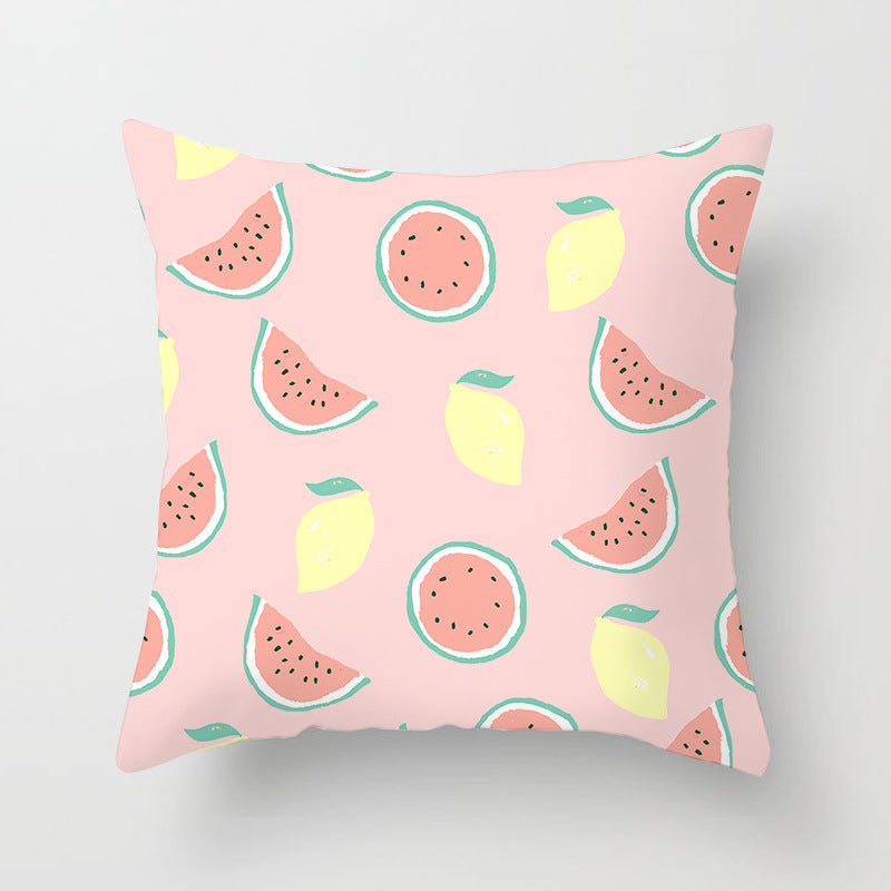 Summer Fruit Hug Pillowcase - Colorful Home Sofa Cushion Pillow Cover with Fresh Design