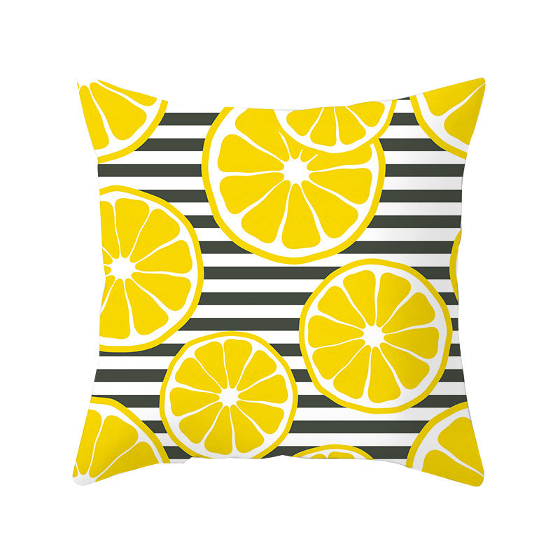 Summer Fruit Hug Pillowcase - Colorful Home Sofa Cushion Pillow Cover with Fresh Design