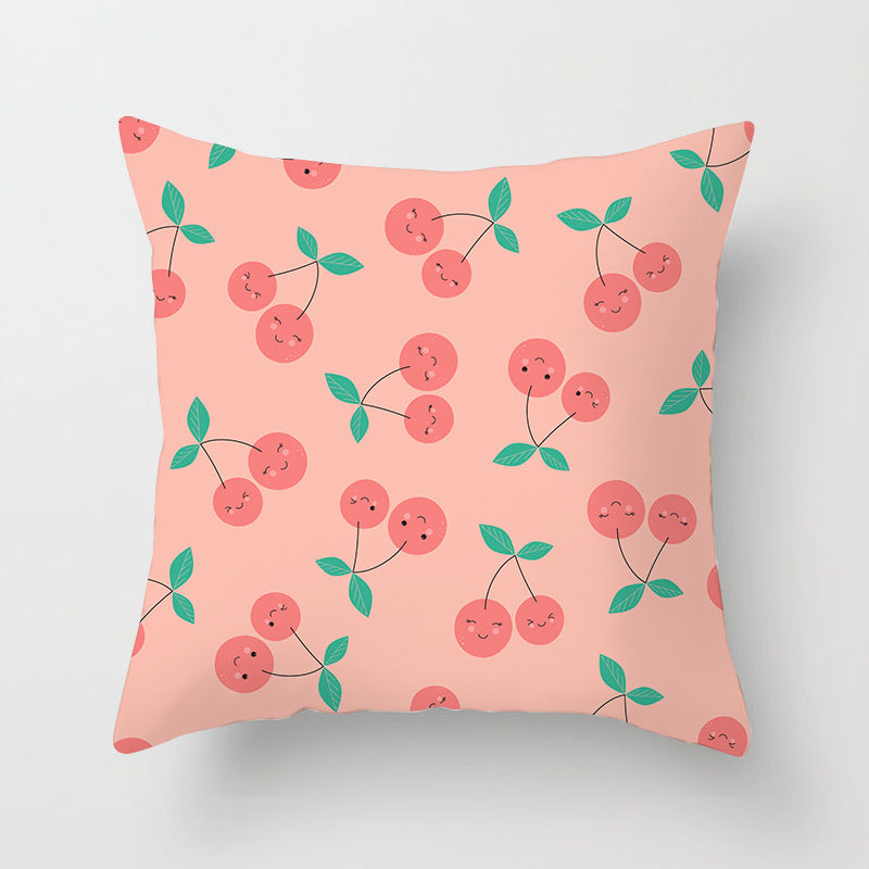 Summer Fruit Hug Pillowcase - Colorful Home Sofa Cushion Pillow Cover with Fresh Design