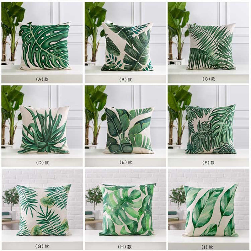 Sheets Cactus Pattern Cushion Cover Printed Polyester Pillow Case 45 45CM Throw Pillow Case Decorative For Home Office Room