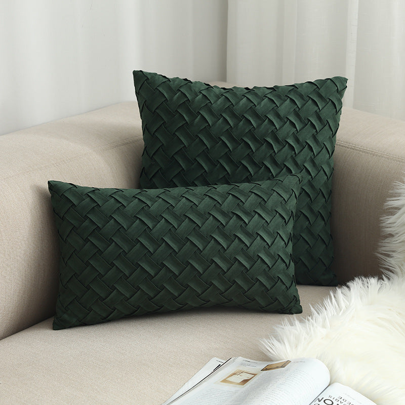 Buckskin woven cushion cover