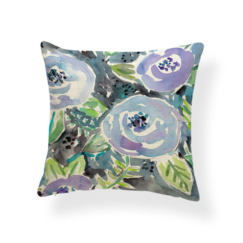 Daffodil printed cushion