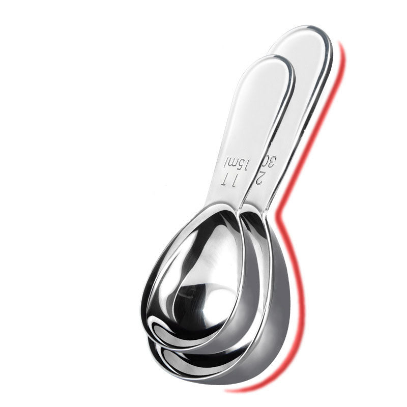 Professional Stainless Steel Coffee Measuring Spoon - 15ml Precision Scoop for Coffee Beans & Baking