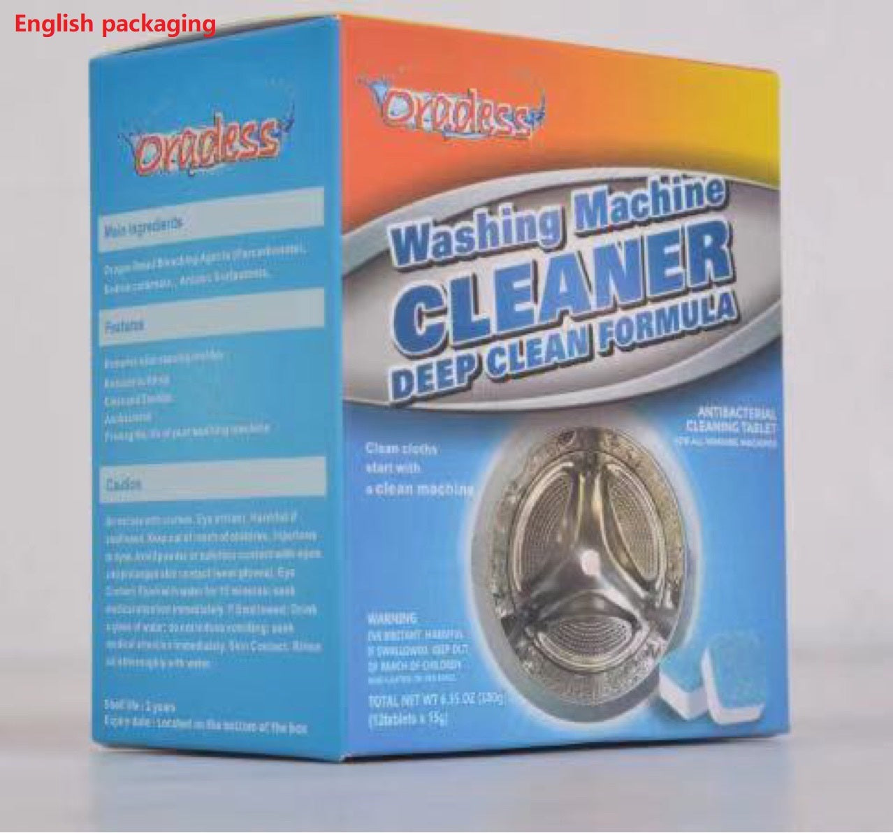 Washing Machine Tub Bomb Cleaner - Deep Cleaning Tablets for Fresh & Bacteria-Free Laundry