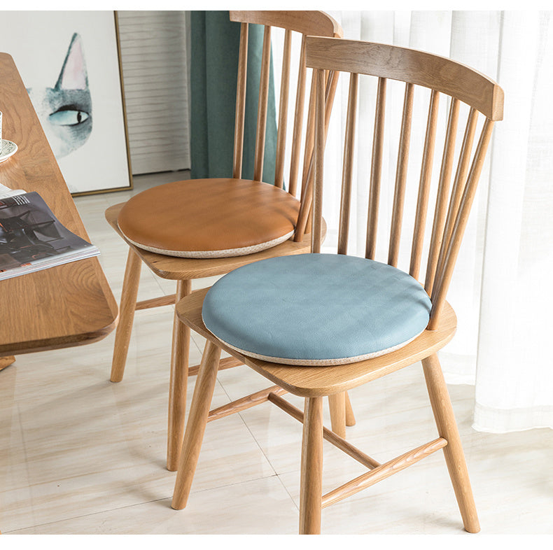 Round Super Soft Memory Foam Leather Cushion Bedroom Floor Tatami Non-slip Mat