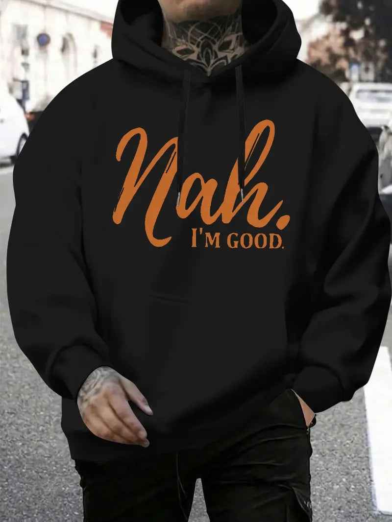 Men's Hoodie - Standard Pullover Hooded Sweatshirt