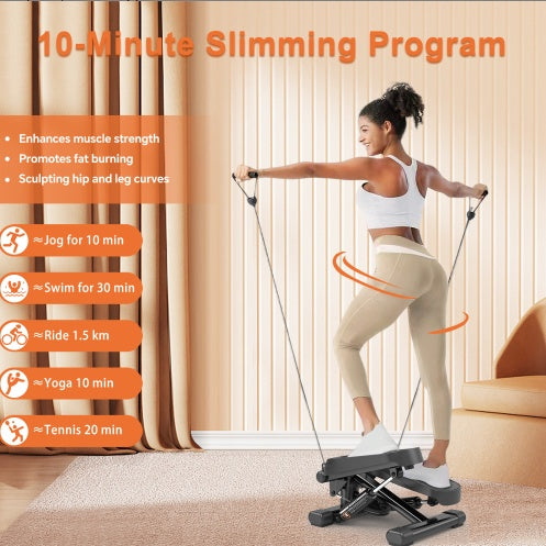 Mini Stepper Exercise Equipment - 330LBS Capacity with LCD Monitor