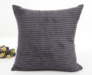 2.5 corn strips corduroy plush plain hug pillowcase cushion set without core