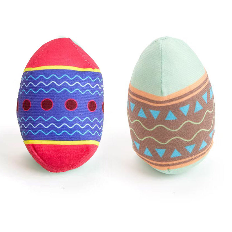 Easter Egg Toys for Pet - Interactive Dog Egg Toy with Squeaky Sound for Aggressive Chewers