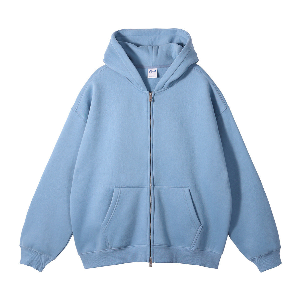 Men's Premium Zippered Hoodie - Comfortable Full-Zip Sweatshirt with Adjustable Hood