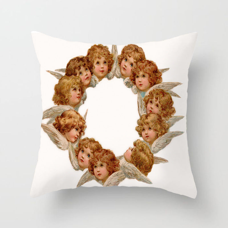Holiday Home Decoration Cushion Cover - Festive Seasonal Throw Pillow Case for Celebrations